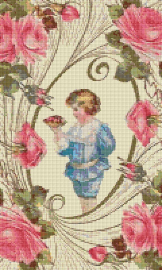 Valentine Roses Twelve [12] Baseplate PixelHobby Mini-mosaic Art Kit image 0